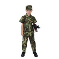 Kids' Woodland Camouflage Soldier Costume